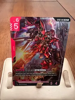 Gundam TCG Sinanju ST03-001 LR Starter Deck 03 Zeons Rush Holo Card English - Image 1