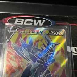 Pokemon Origin Forme Dialga V SWSH255 Black Star Promo Full Art Card 2022 - Image 2
