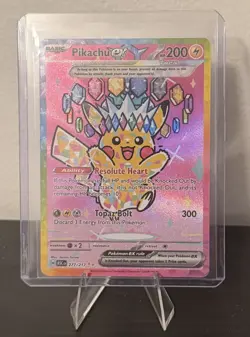 Pikachu Ex 277/217 SIR Card From The Pokemon TCG: Ascended Heroes Expansion. NM - Image 1