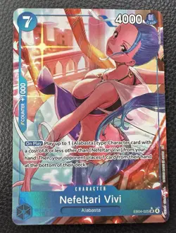 EB04-025 Nefeltari Vivi SR Alt Art One Piece TCG Card English *Damaged See Pics* - Image 1