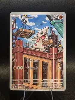 Pokemon Timburr 125/086 Sv: Black Bolt Holo Card NM Condition - Image 1