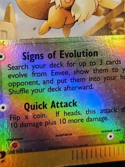 Pokemon Eevee TCG Reverse Holo Card EX Sandstorm 63/100 Tcg Game Card Trade - Image 4