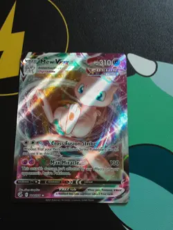 Pokemon 2021 TCG SWSH: Fusion Strike Mew VMAX Holo Ultra Rare Card 114/264 - Image 1