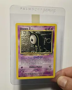 Unown (A) 33/75 (NM) Unlimited Common Neo Discovery 2001 WOTC Pokemon Card - Image 3
