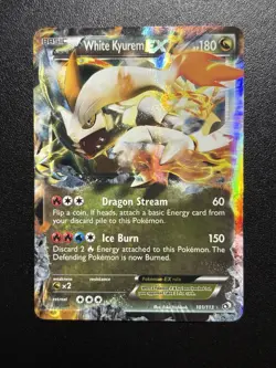 White Kyurem EX 2013 Legendary Treasures NM Pokemon Card #101/113 - Image 1