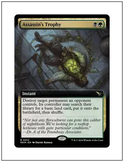 1x Assassin's Trophy, Extended Art, Magic MTG NM - Image 1
