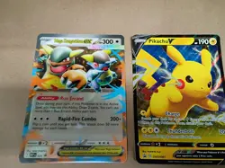 Rayquaza VMAX, Pikachu V, Oversized Jumbo Cards Lot of 5. Pokemon TCG Holo promo - Image 4