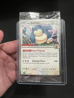 (Sealed) GAMESTOP Hop's Snorlax Stamped Promo Pokemon Card Exclusive NM - Image 1