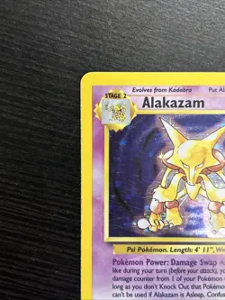 Pokemon Alakazam Base Set Holo Rare Stage 2 LP 1/102 Card - Image 3