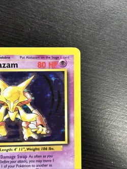 Pokemon Alakazam Base Set Holo Rare Stage 2 LP 1/102 Card - Image 4