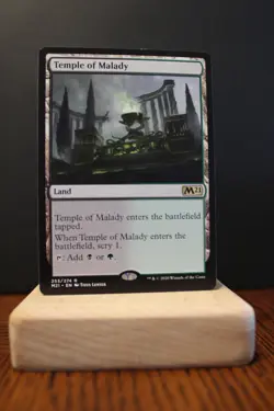 Temple of Malady Rare NM Land Core Set 2021 M21 MTG Magic The Gathering ManaFam - Image 1