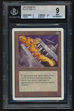 ***BGS 9 Quad+ Unlimited Black Vise** MTG Magic Kid Icarus - Image 1