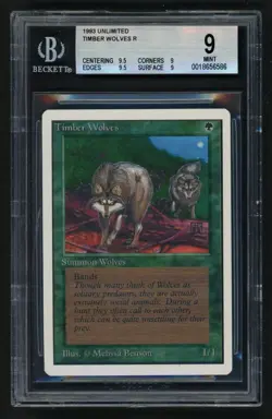***BGS 9 Quad++ Unlimited Timber Wolves** MTG Magic Kid Icarus - Image 1