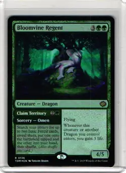 x1 Bloomvine Regent // Claim Territory - Foil R MTG Tarkir: Dragonstorm M/NM, En - Image 1