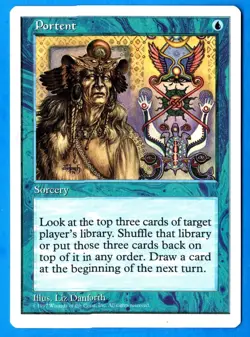 Portent - 5th Edition 1997 MTG Blue Common Sorcery NP - Image 1