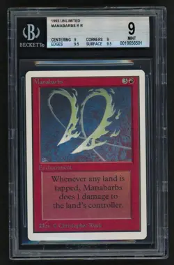 ***BGS 9 Quad++ Unlimited Manabarbs** MTG Magic Kid Icarus - Image 1