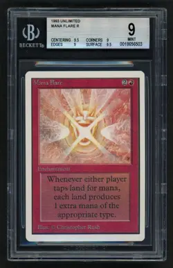 ***BGS 9 Quad++ Unlimited Mana Flare** MTG Magic Kid Icarus - Image 1