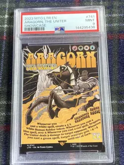 Aragorn, the Uniter (Borderless Poster) - (LTR) Magic the Gathering PSA 9 - Image 2