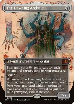 x1 The Dawning Archaic - Borderless M MTG Secrets of Strixhaven M/NM, English - Image 1