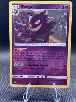 Pokemon Gengar 70/214 Sm-Unbroken Bonds Reverse Holo Rare 130HP - Image 1