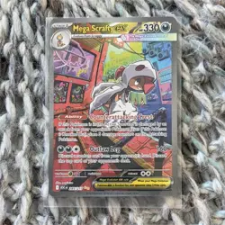Nintendo Mega Scrafty EX 285/217 Regular 330HP 160 Attack English Pokemon Card - Image 1