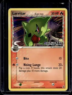 2005 Pokemon EX Delta Species Larvitar #73/113 - Image 1