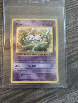 Pokemon Mew Holo Rare Evolutions 53/108 40 HP Neutral Shield English - Image 3
