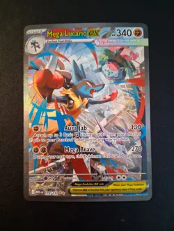 Pokemon TCG: Mega Lucario ex 179 /132 - Mega Evolution - PACK FRESH MINT - Image 1
