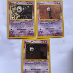 Pokemon Unknown M- C And F All In Excellent Condition - Image 1