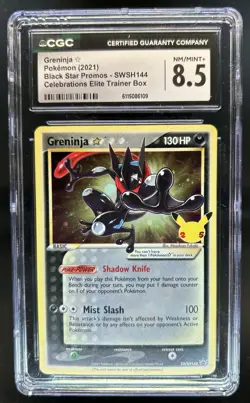 2019-2023 Pokemon SWSH Black Star Promos Greninja #SWSH144 CGC 8.5 - Image 1