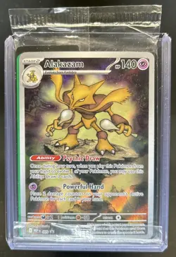 2025 Pokemon MEP Black Star Promos Alakazam Sealed #009 - Image 1