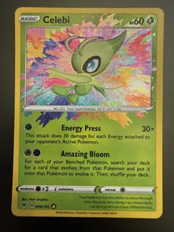 2020 Pokemon TCG Celebi Amazing Rare Vivid Voltage 009/185 - Image 1