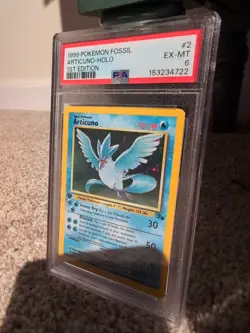 Pokemon TCG 1st Edition Holographic Articuno PSA Graded 6 - Image 3