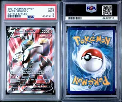 2021 POKEMON SWORD & SHIELD BATTLE STYLES #150 FA/SS URSHIFU V PSA 9 - Image 3