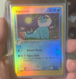 Pokemon TCG Sandstorm Vaporeon 25/100 Reverse Holo Rare Stage 1 80 HP - Image 1