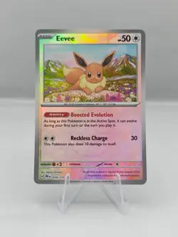 Pokemon TCG Eevee (Master Ball Pattern) SV Prismatic Evolutions 74/131 - Image 1
