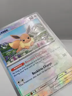 Pokemon TCG Eevee (Master Ball Pattern) SV Prismatic Evolutions 74/131 - Image 2