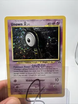 2001 Pokemon Unknown A Neo Discovery 14/75 Holo Foil Rare - Image 1