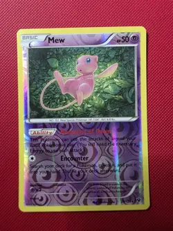 Pokemon Reverse Holo Rare Mew # 29/124 - Fates Collide - LP - Image 1