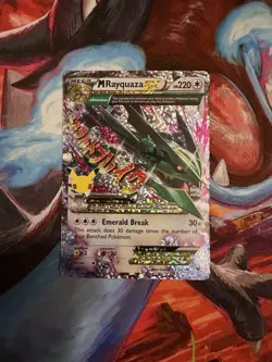 Pokemon TCG: M Rayquaza EX 76/108 Celebrations: Classic Collection Ultra Rare NM - Image 1