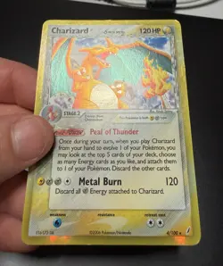 2006 Pokemon Crystal Guardians Charizard Delta Species Reverse Holo 4/100 HP/DMG - Image 4