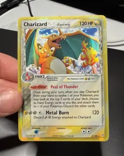 2006 Pokemon Crystal Guardians Charizard Delta Species Reverse Holo 4/100 HP/DMG - Image 5