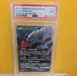 Pokemon TCG Darkrai GX Full Art Ultra Rare 139/147 PSA 9 - Image 1