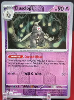 Pokemon Dusclops #019/064 Shrouded Fable Reverse Holo - Image 1