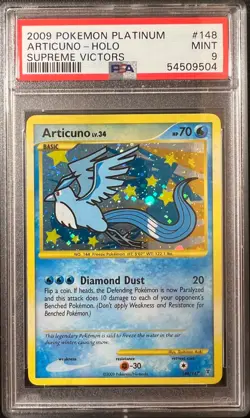 Pokemon Platinum Articuno 148/147 Supreme Victors Holo PSA 9 - Image 1