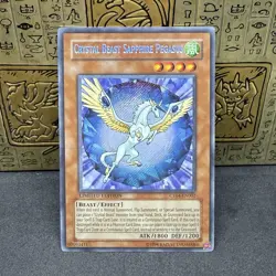 Yugioh Crystal Beast Sapphire Pegasus CT04-EN002 Secret Rare Limited Edition NM - Image 1