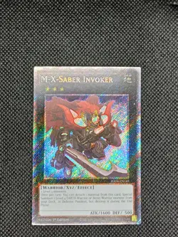 M-X-Saber Invoker 1st Edition Platinum Secret Rare RA04-EN169 Yu-Gi-Oh! - Image 1