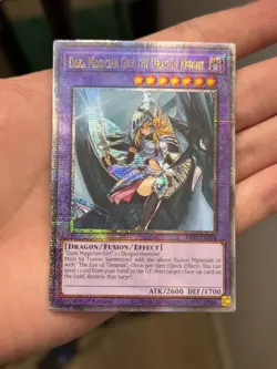 Yugioh Dark Magician Girl the Dragon Knight RA03-EN258 Quarter Century Secret NM - Image 1