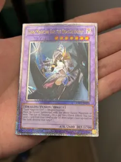 Yugioh Dark Magician Girl the Dragon Knight RA03-EN258 Quarter Century Secret NM - Image 2