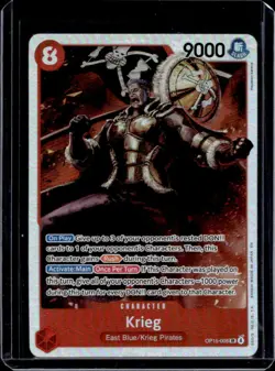 2026 One Piece Adventure on Kami's Island Krieg Super Rare #OP15-008 - Image 1